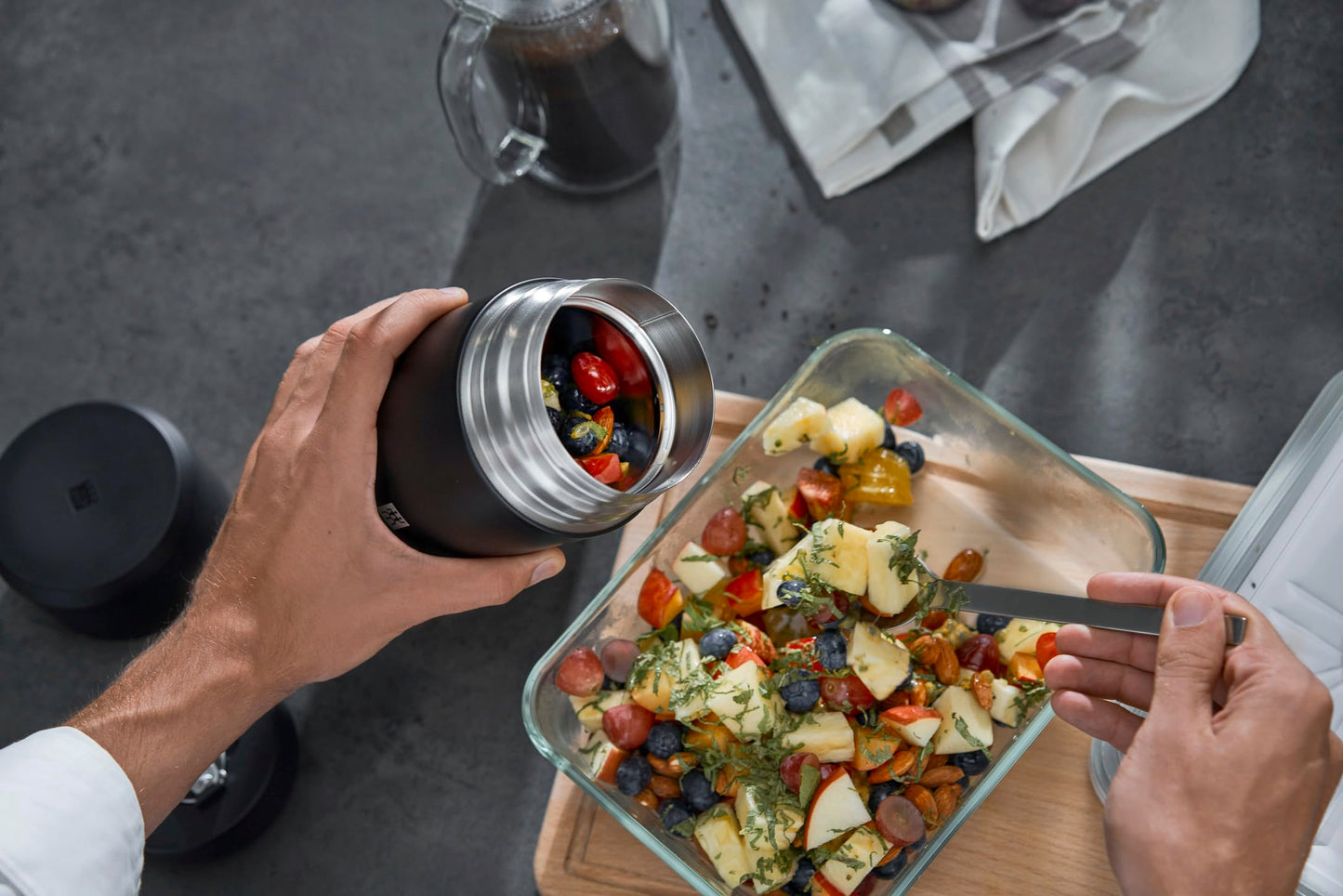 ZWILLING 39500-510-0 Black Stainless Steel 700ml Food Jar, 18/8