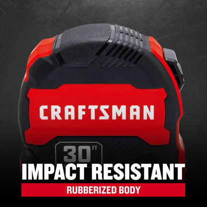 CRAFTSMAN® 30 ft. Compact Easy Grip Tape Measure (CMHT37445S)