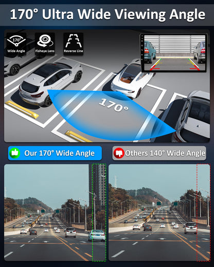 Backup Camera AHD 1080P/720P/CVBS/PAL 360° Rotatable Back up Camera for Car 170° Rear View Camera Night Vision IP69K Waterproof Reverse Camera Front/Side/Rear Camera Truck RV Horse Trailer Camera