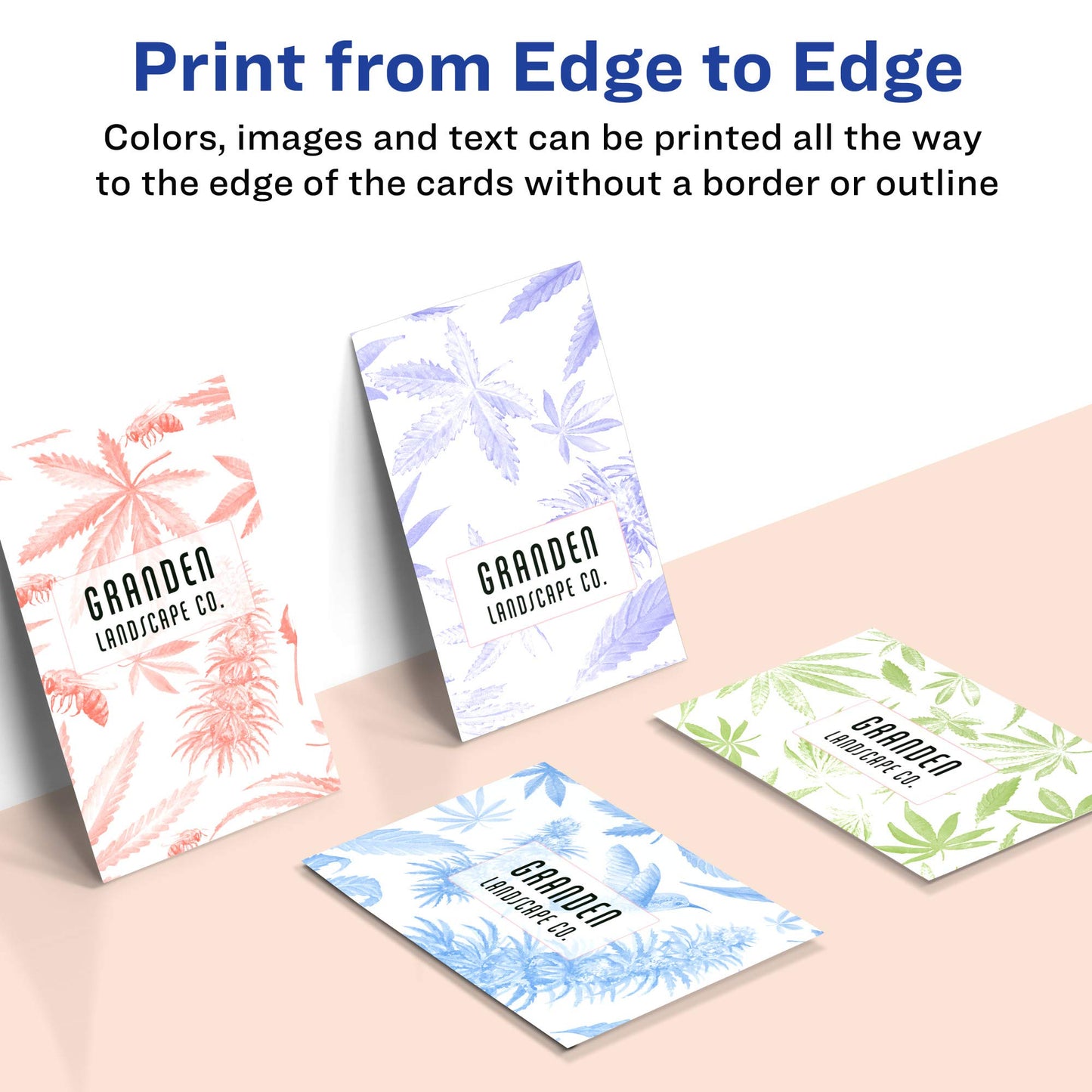 Avery Clean Edge Business Cards for Inkjet Printers, Matte, White, Pack of 160 (08869)