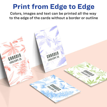 Avery Clean Edge Business Cards for Inkjet Printers, Matte, White, Pack of 160 (08869)