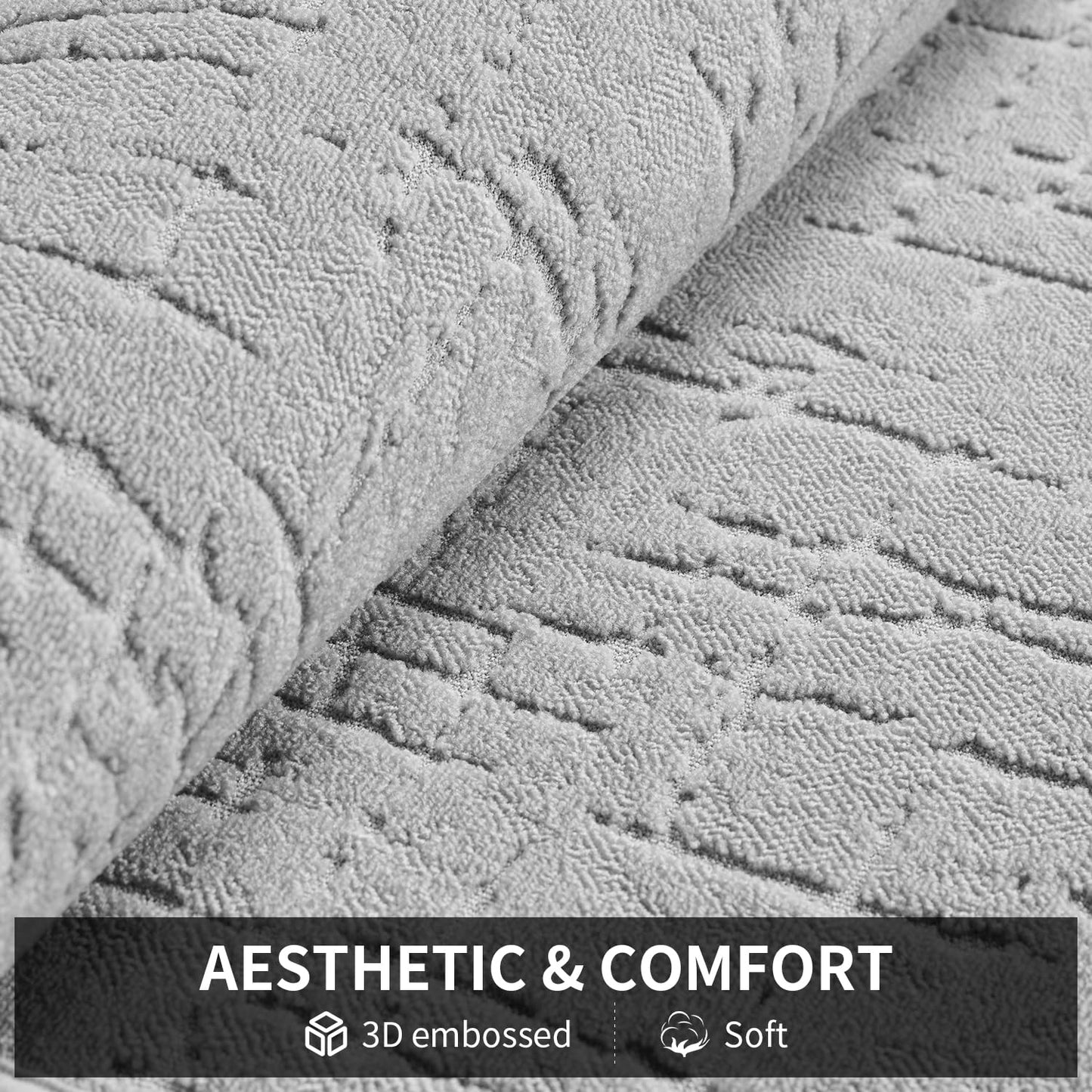 TCHDIO Bath Mat Super Absorbent-Quick Dry Bathroom Mat-Extra Soft Machine Washable Bath Mats for Bathroom-Thin Bathroom Rug Fit Under Door-Rubber Backing Bath Mat Non Slip in Front of Shower,Bathtub
