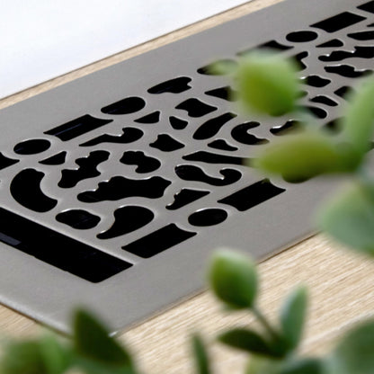 Decor Grates LFGS310-NKL Feng Shui *NEW* Low Profile Floor Register, 3x10 Inches, Brushed Nickel
