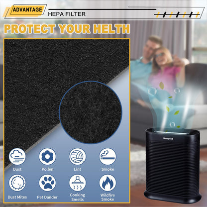 6 Pack HPA300 Pre-Filters for Honeywell HPA300 Air Purifier Series, Premium Quality Activated Carbon Filters Replacement