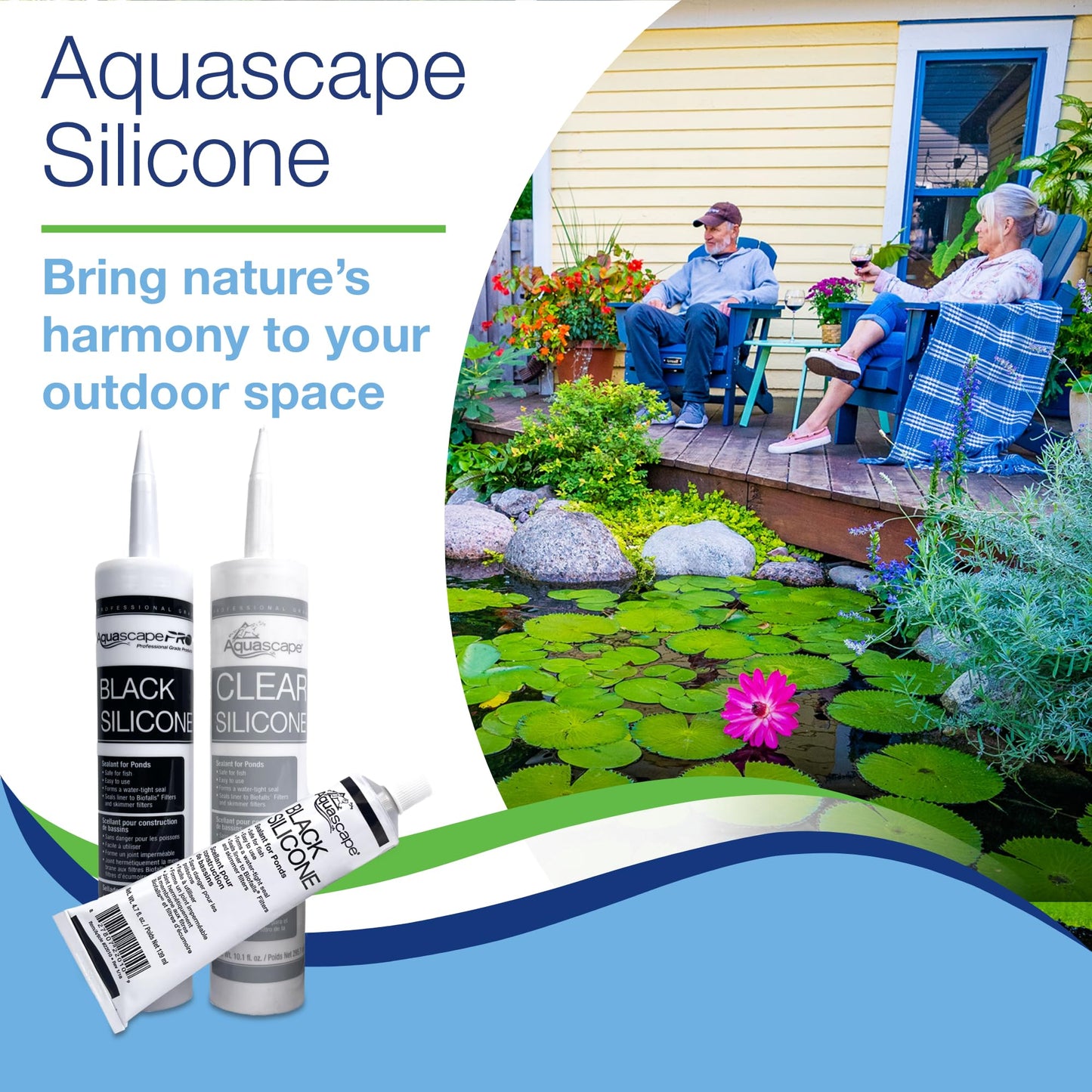 Aquascape 29186 Black Silicone Sealant, Safe for Fish, 10.1-Ounce