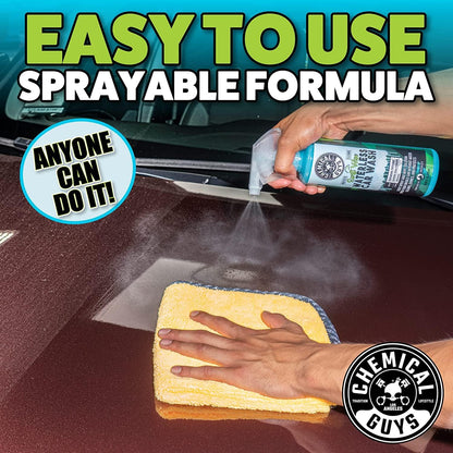 Chemical Guys Swift Wipe Sprayable Waterless Car Wash, Easily Clean - Just Spray & Wipe, Safe for Cars, Trucks, Motorcycles, RVs & More, 473 ml (2 Pack)