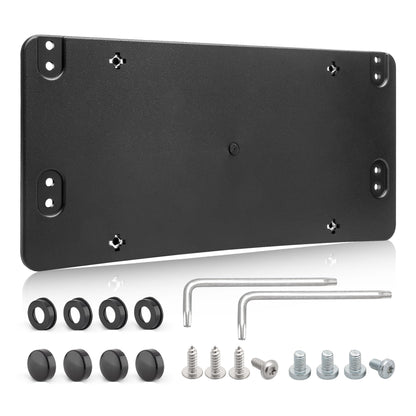 RED WOLF Rear License Plate Bracket Fit for 2008-2023 Mercedes-Benz Replace for Tail Bumper Car Tag Holder Frame Replace OE 1698170211 A0008101711 w/Mounting Screws Cover Wrench