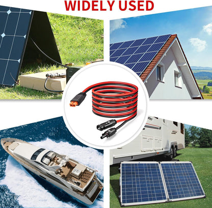 XT60i to Solar Connector Extension Cable 10AWG XT60I Solar Panel Charging Cable 180CM/6FT for RV Portable Power Station Battery Pack Ecoflow and more