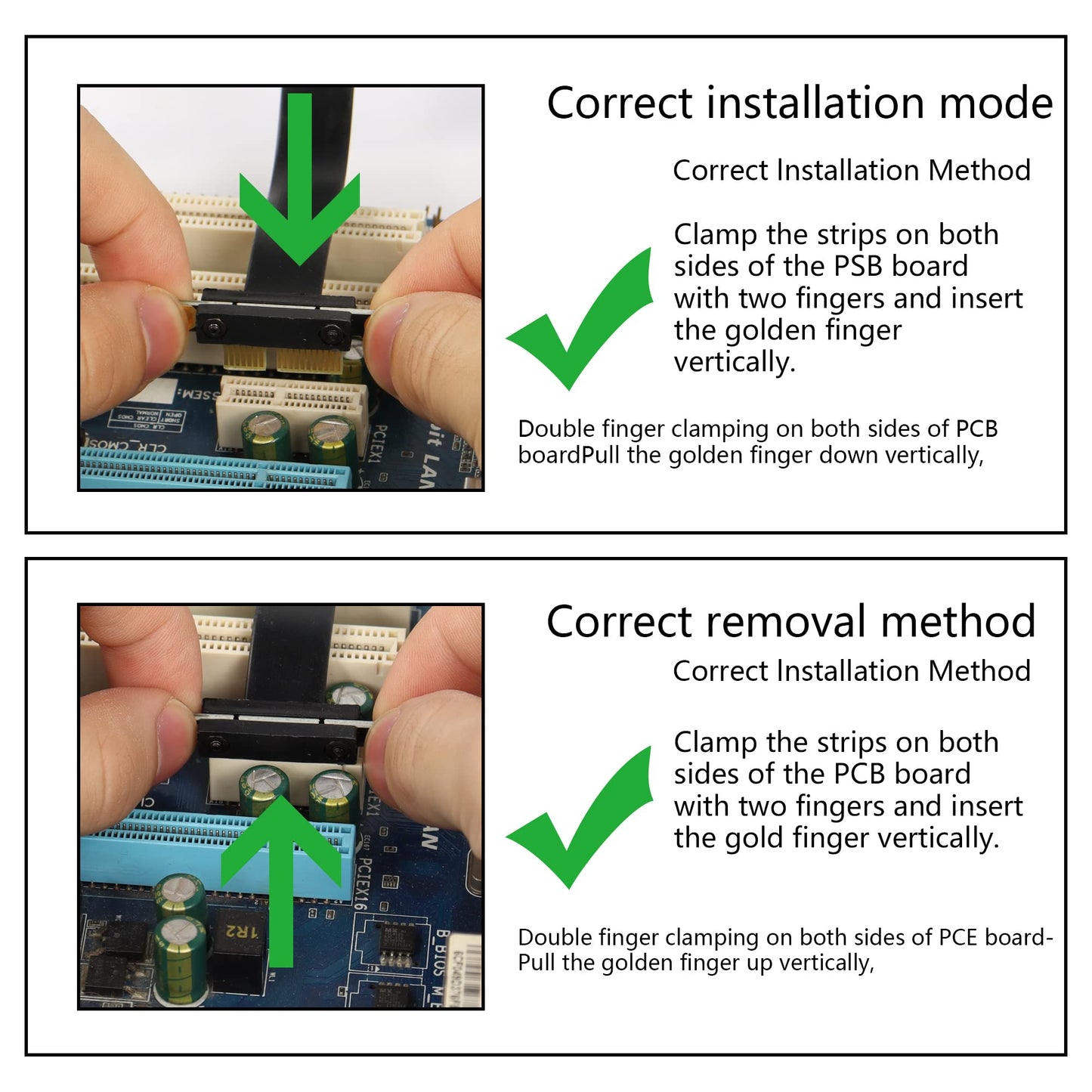 SinLoon PCIE 3.0 Extension Cable,36PIN 1X Extension Cable, 90 Degree PCI Express 1X Extend Card,for 1U,2U Chassis (15cm, Black)
