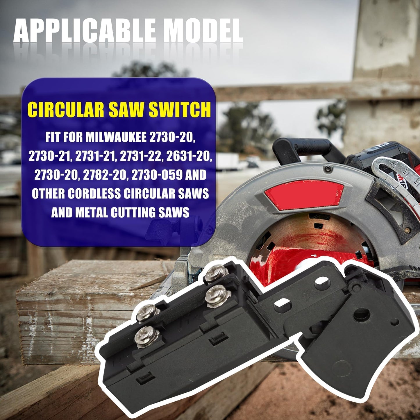 23-66-2635 2730-20 Switch M18 Cordless Saw Switch On-Off Switch 2731-21 23-66-0098 Fit for Milwaukee Cordless M18 Fuel Circular Saw 2731-22