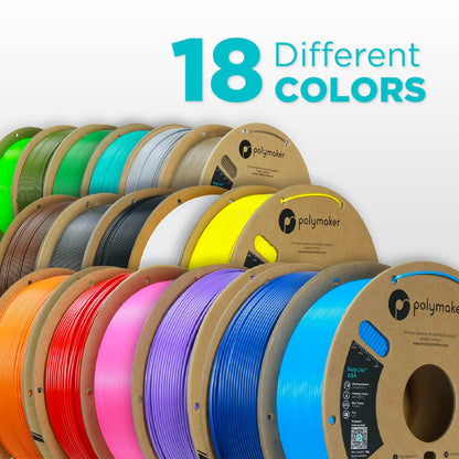 Polymaker ASA Filament 1.75mm Jet Black, 1kg 3D Printing Filament, Heat & Weather Resistant - ASA 3D Printer Filament Perfect for Printing Outdoor Functional Parts