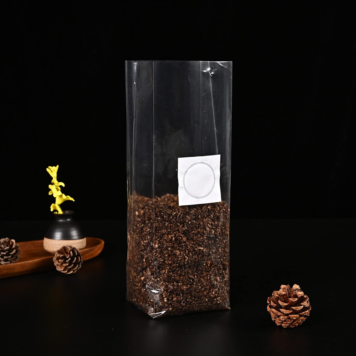 TEXALAN(R) Mushroom Grow Bags with 0.5 Micron Filter 3 Mil Polypropylene for Substrate Autoclavable Mushroom Cultivation 8"X5"X19", 30 PCS