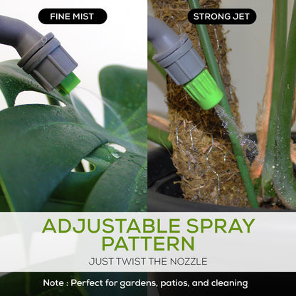 DH Line White 1-Gallon Spray Bottle for Plants - Adjustable Nozzle Pump Sprayer with Multiple Spray Patterns, Plant Spray Bottle Featuring Safety Valve to Prevent Overpressure