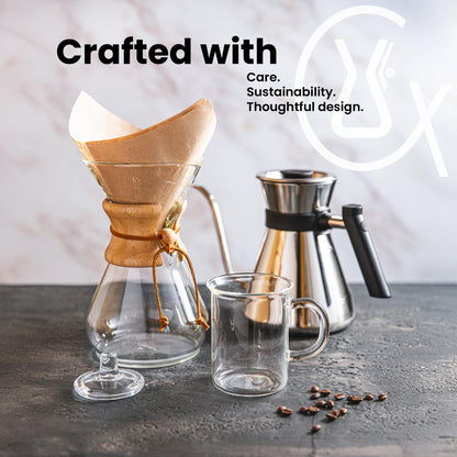 Chemex FS-100 Bonded Coffee Filter Square, One Size, White