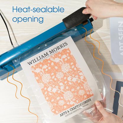 Spartan Industrial - 6” X 24” (100 Count) 2 Mil Heavy Duty Flat Open End Clear Plastic Poly Bags - For Wigs, Popcorn, Posters and More (Bags DO NOT Have Seal & DO NOT Have Prints)