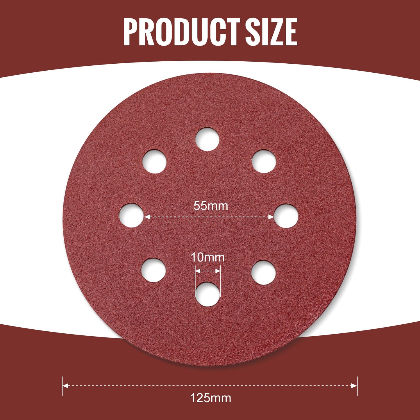 WORKPRO 150 PCS 5 Inch Sanding Discs, Hook and Loop Sandpaper Set, 10 Assorted Grits Including 60, 80, 100, 120, 150, 180, 240, 320, 400, 600, Round Sander Pads for Random Orbital Sander