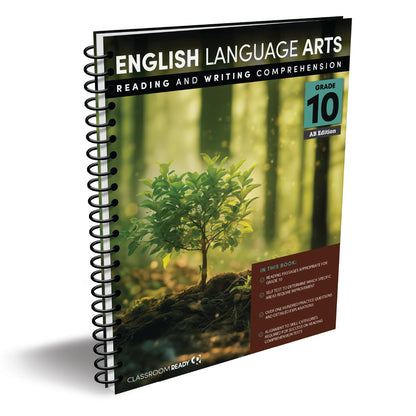 Classroom Ready BC English Language Arts Reading & Writing Comprehension BC Grade 10 Workbook & Study Guide