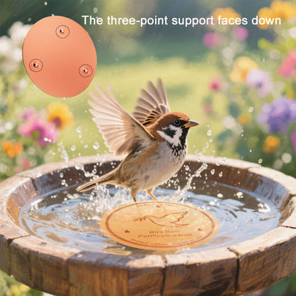 YUMEWARM 3Pack Bird Bath Copper Purification Disk | 0.6mm Reinforced 99.9% Pure Copper | Universal Fit for Outdoor Birdbaths(Birdbath Copper 3 Pack)