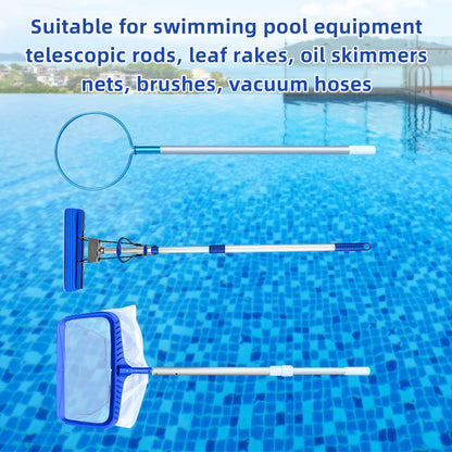 2 Pcs Pool Fence Hooks for Pool Equipment- Black Heavy Duty Fence Hooks for Pool Poles- Slipe-on Fence Hanger for Pool Hose Pool Skimmer, Fit 3/4 Inch to 1-1/4 inch Railing