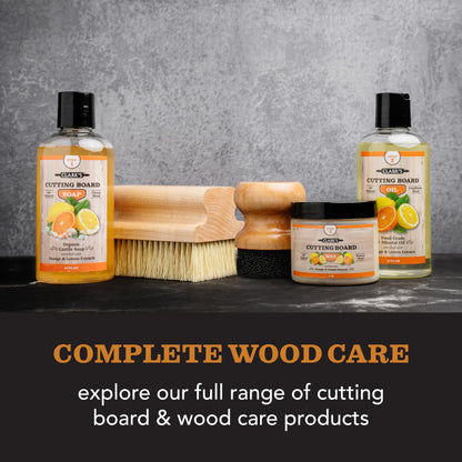 CLARK'S Round Applicator for Oil and Wax - Enhanced V2 Design - Ideal for Cutting Boards - Butcher Blocks - Wood Utensils - Cutting Board Oil Applicator - Cutting Board Sponge