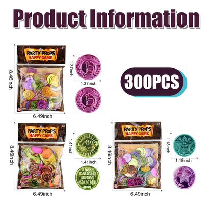 Auch 300 Pieces Behavior Tokens for Being Good Coins Plastic Coins Fake Coins Smile Face Plastic Kindness Coins for Classroom Behavior Incentives Teacher Handout Rewards Prizes (Being Good Coins)