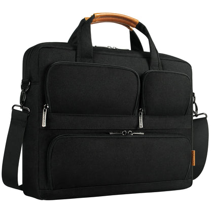 DOMISO 17-17.3 Inch Laptop Bag Business Briefcase Messenger Shoulder Bag Compatible with 17" Laptops/17.3" HP Pavilion/MSI GS73VR Stealth Pro/Dell/Acer/Asus,Black