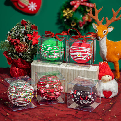 RomanticBaking 100 Pack 3x3x3 Inch Clear Chocolate Bomb Boxes - Small Gift, Cupcake, Candies, Birthday, Wedding, Party Favor Boxes (3IN100)