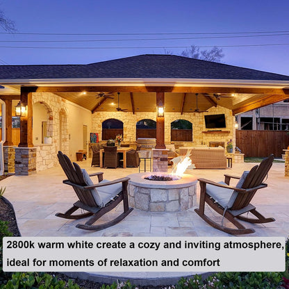 Ivyemons PAR30 Long Neck Halogen 75W 120V - 2 Pack PAR30 75W 120V Flood Bulb Warm White 2800K, PAR 30 Dimmable E26 Base, High Output 800LM 75W PAR 30 Halogen Bulb for Tracking Light, Recessed Light