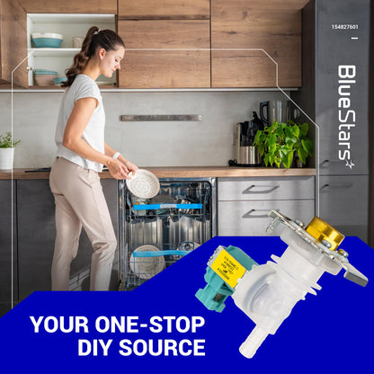 Ultra Durable 622058 00622058 Dishwasher Water Inlet Valve Replacement Part by BlueStars - Compatible with Bosch/Thermador/Kenmore Dishwashers - Replaces 1999956 AP4927070 PS8728724 AH3491417