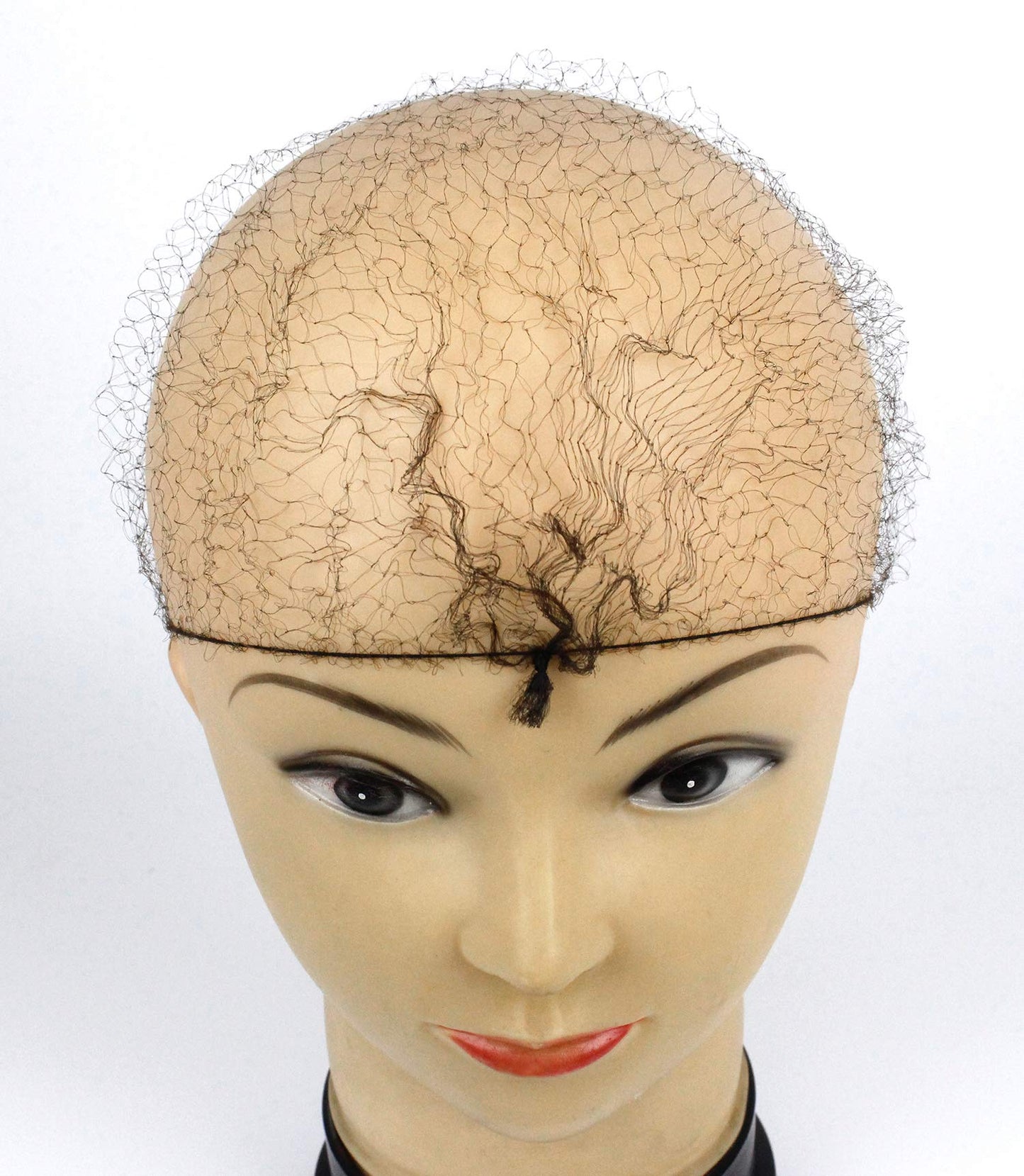 Yes!Fresh Hair Net 144Pcs, Lightweight, 22" Hair Nets Elasticity Invisible Elastic Mesh for Food Service, Ballet Bun, Sleeping, Women and Wig, Nylon Invisible Hairnet(Brown)