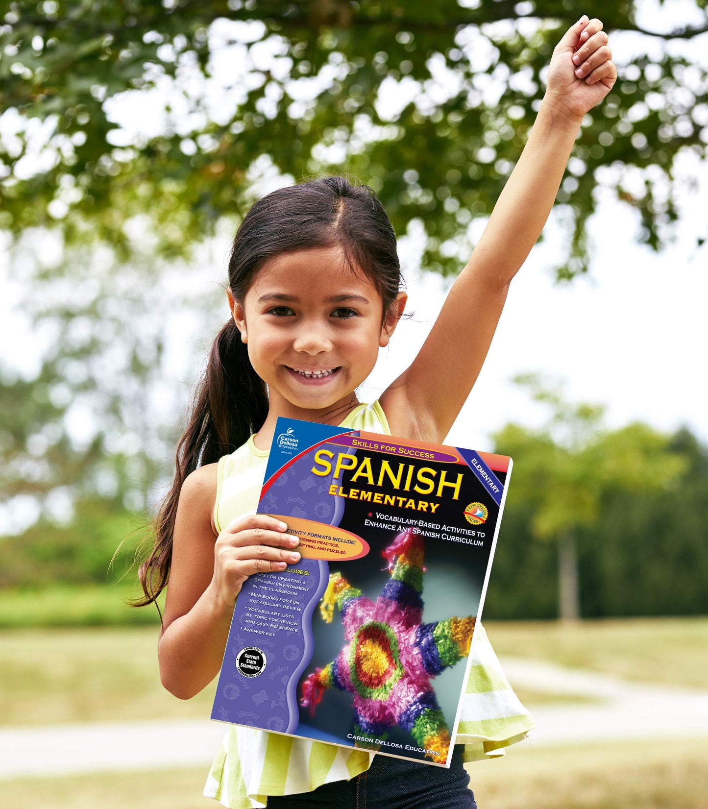 Carson Dellosa Skills for Success Elementary Spanish Workbook, Alphabet, Numbers, Basic Sight Words, Sentence Building Skills, and More, Classroom or Homeschool Curriculum