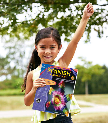 Carson Dellosa Skills for Success Elementary Spanish Workbook, Alphabet, Numbers, Basic Sight Words, Sentence Building Skills, and More, Classroom or Homeschool Curriculum