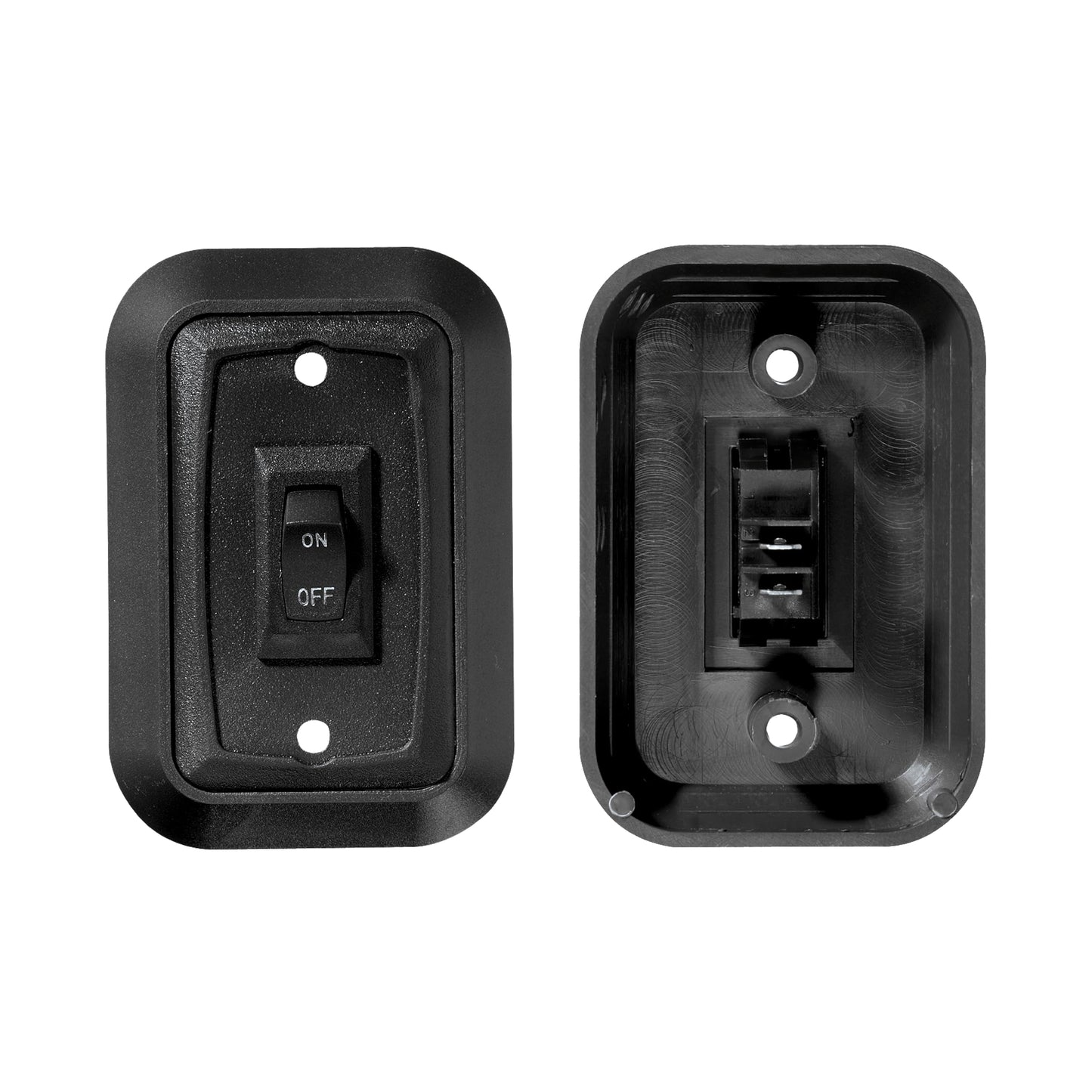 RV Designer S652, Wall Plate Switch, Single, Black, 3.53" x 2.39", On/Off - SPST