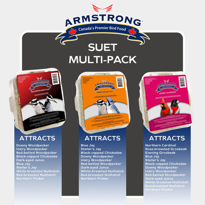 Armstrong Royal Jubilee Variety 3 Pack Suet Cakes 900g, One Size 1 Pack
