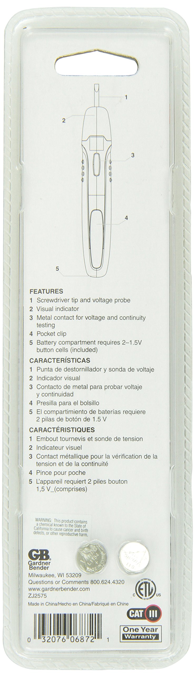 Gardner Bender GCV-3206 Voltage-Continuity Screwdriver