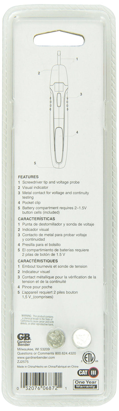 Gardner Bender GCV-3206 Voltage-Continuity Screwdriver