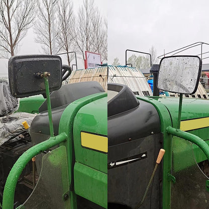 Forklift Rearview Mirror Square HD Wide-Angle Tractor Mirror Convex Auxiliary Rear View Mirrors for Truck Trailer Forklift RV Track Loader, 23.5CM x13.5CM, 1PCS