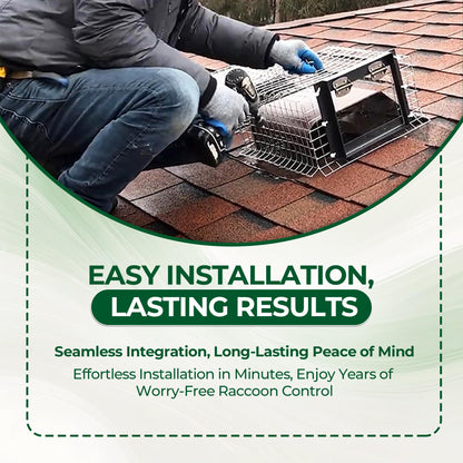 [Original] Rhino Excluders® R108 Raccoon One Way Excluder Door - Live Trap Alternative - Raccoon Eviction - Perfect for Outdoor Spaces - Easy DIY Installation