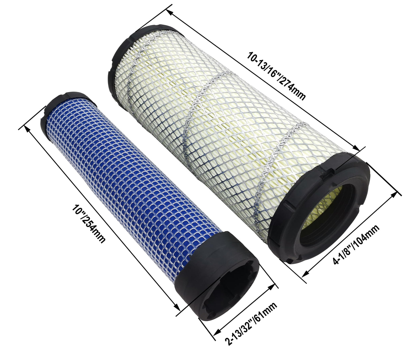 Air Filter for Donaldson P821575 P822858 FPG05 Outer&Inner Air Cleaner fit Kawasaki 11013-7045 11013-7044 Kohler 25-083-01-S 25 083 04-S 841497 821136 AF25552 AF25551 M131802