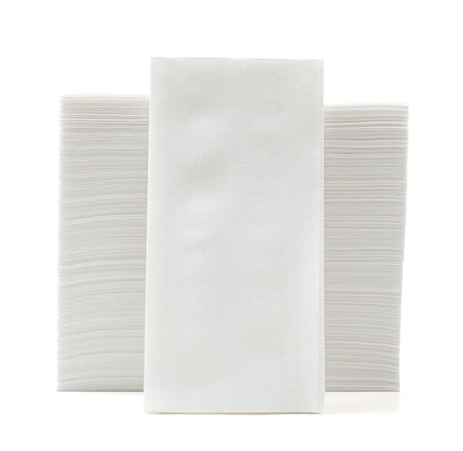 PEACHICHA Disposable Bathroom Hand Towels Linen Feel Guest Towel White Paper Hand Napkins for Weddings, Parties, Soft, Absorbent Paper Hand Towel Total 100 Pcs