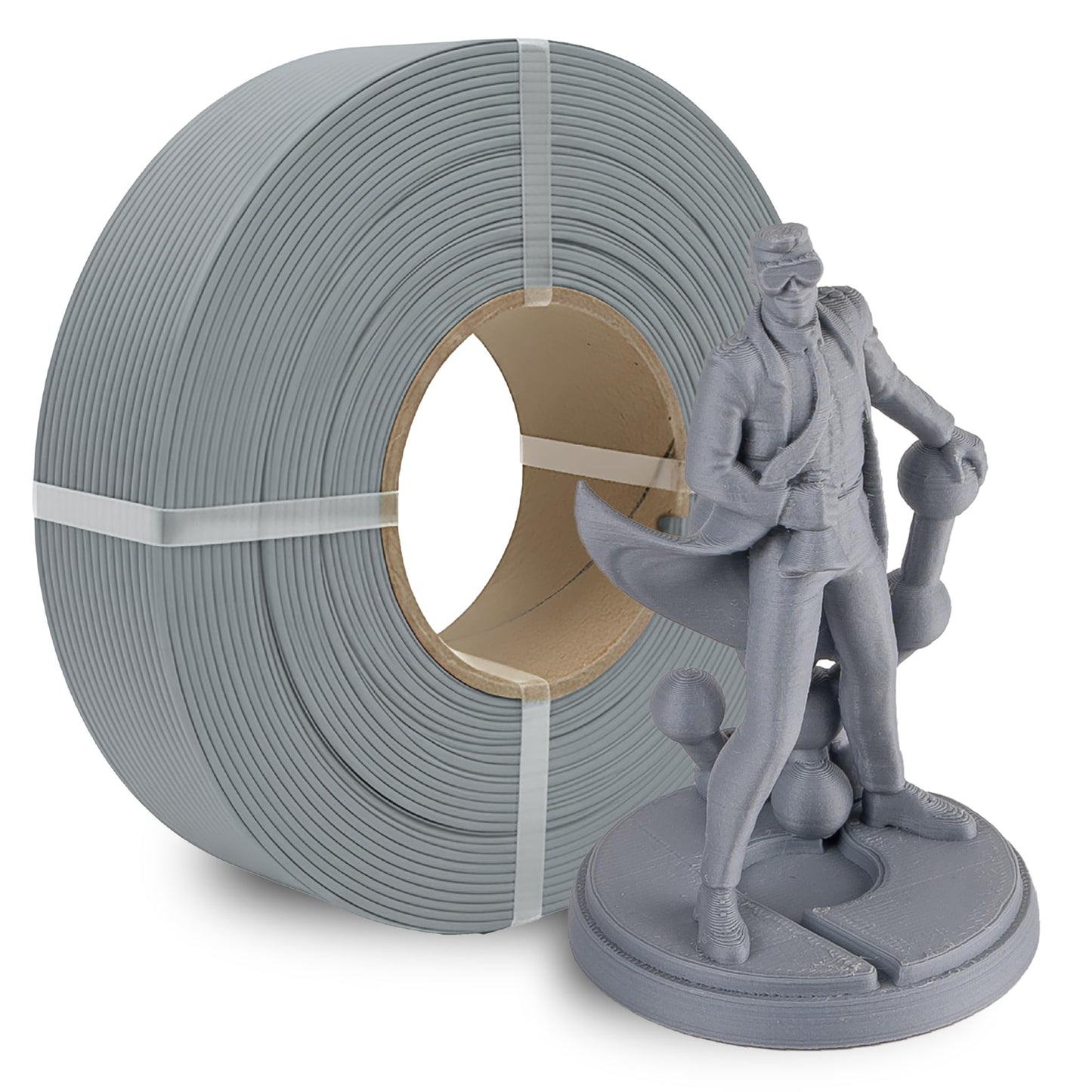 Polymaker Panchroma Refill Spool Matte Fossil Grey PLA 3D Printing Filament Refill, Compatible with All Reusable Spools and All Major FDM 3D Printers, Tangle-Free, Vibrant Colors, 1.75mm 1kg