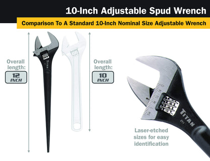 Titan 211 106-Inch Adjustable Spud Wrench
