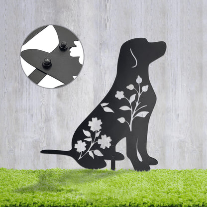 Urbraneco Labrador Retriever Garden Stake - Durable Outdoor Dog Statue for Lawn Decor