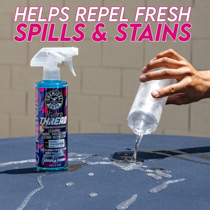 Chemical Guys HydroThread Ceramic Fabric Protectant & Stain Repellent (Works on Fabric, Carpet & Upholstery), 473 ml