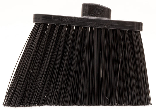 Sparta Sweeper Broom – 12 Inch Angled Outdoor Broom Head with Durable Polypropylene Bristles, Standard Thread Compatible for Home Garage or Kitchen Cleaning, Black