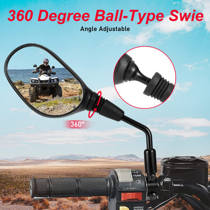 ATV Mirrors, OFIG Motorcycle Mirrors with 7/8" Handlebar Mount Compatible with ATV Motocycle Scooter Moped Snowmobile Polaris Sportsman Dirt Bike Cruiser Chopper