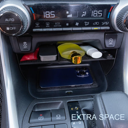 2PCS Center Console Organizer Compatible with 2019-2024 2025 Toyota Rav4 Interior Accessories, Gear Shift Storage Tray Secondary Box Insert Divider