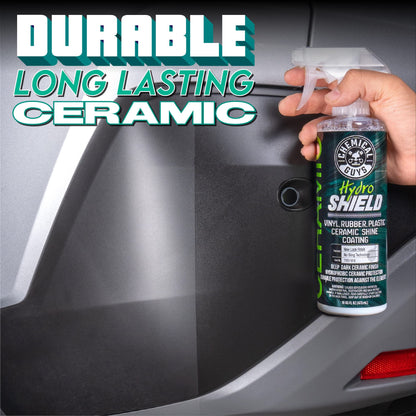 Chemical Guys HydroShield Vinyl, Rubber, Plastic Ceramic Shine Coating (Great for Interior & Exterior) Safe for Cars, Trucks, Motorcycles, RVs & More, 473 ml