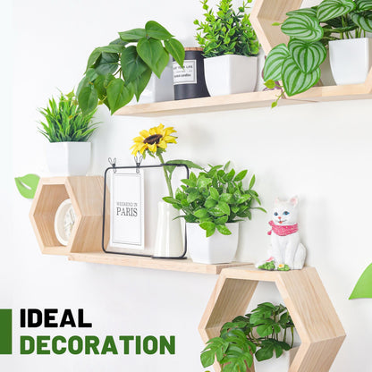 Der Rose 6 Pack Fake Plants Small Artificial Plants for Home Office Desk Accessories Bathroom Aesthetic Farmhouse Room Decor Indoor