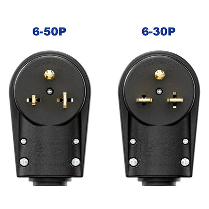 2-in-1 Nema 6-50P/6-30P Welder Plug, 30A/50A 250V Welder 3-Prong Male Plug, ETL Listed 30A Welder Plug